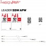 Lucky John Strune SSW AFW (2buc/plic) : Optiuni - 20cm / 0.28mm / 9Kg / nylon coated