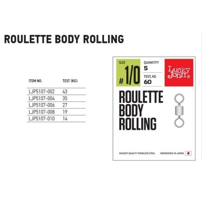 Vartej Lucky John Roulette Body Rolling : Marime - 010